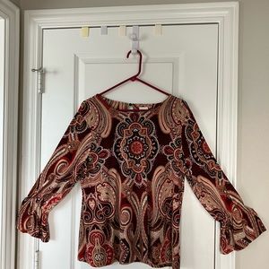 Chicos size 2 multi colored top.
